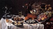 Pieter Claesz with Turkey Pie Sweden oil painting artist